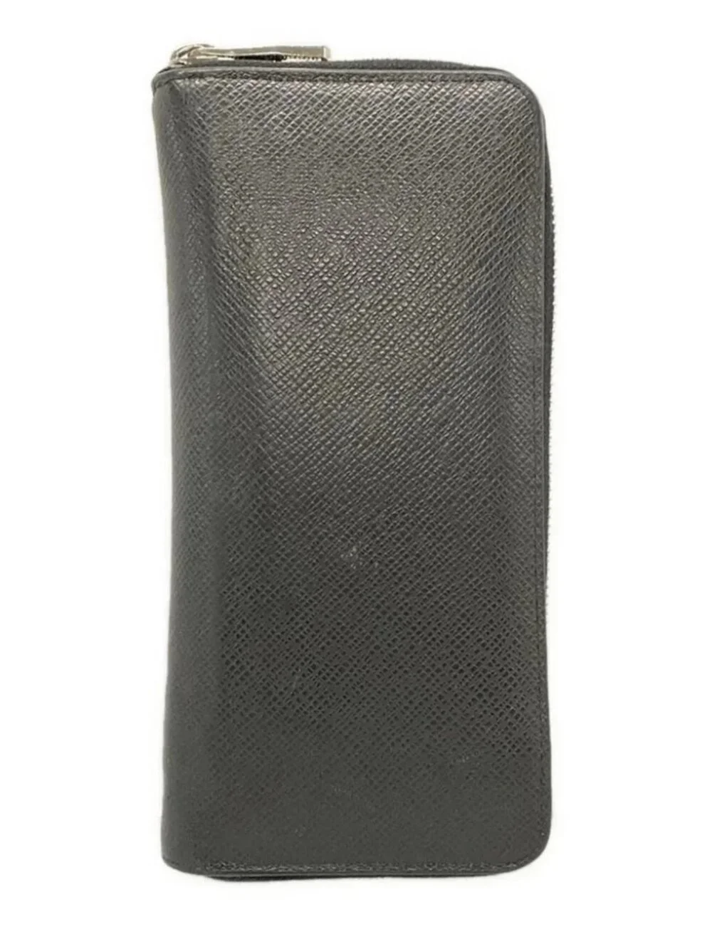 LOUIS VUITTON Zippy Wallet Vertical M32822 Ardoise Taiga Unclear Long Wallet